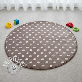 Polaire bien-etre Dog paw beige