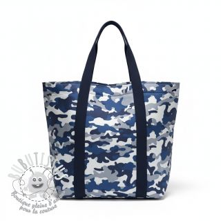 JEANS DENIM STRETCH Camouflage blue