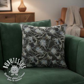 Tissu coton JEANS EMBROIDERY Lisa design C