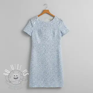 JEANS JACQUARD Animal skin light blue