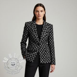 JEANS Check Jacquard BLACK