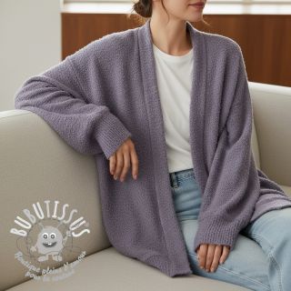 Tissu tricot Paris bouclé lilac