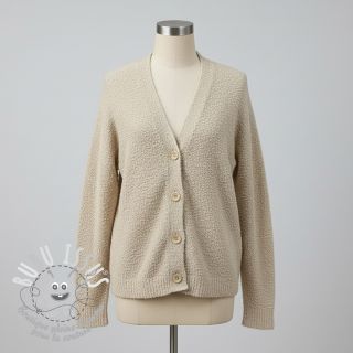 Tissu tricot Paris bouclé natural