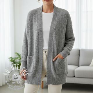 Tissu tricot Paris bouclé dusty mint