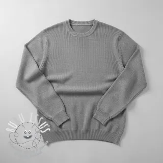 Tissu tricot BABY KNIT light grey