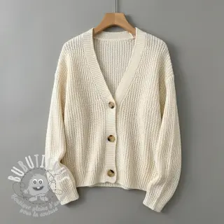 Tissu tricot BABY KNIT off white
