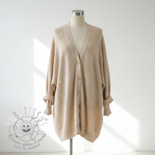 Tissu tricot BIG KNIT DOT naturals