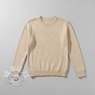 Tissu tricot BIG KNIT DOT naturals