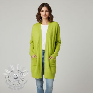 Tissu tricot BIG KNIT DOT bright green