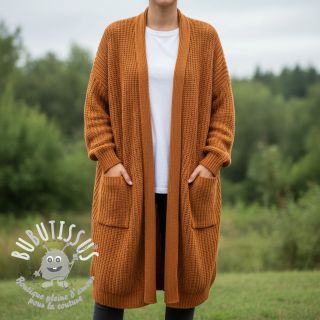 Tissu tricot BIG KNIT brick