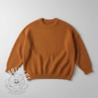 Tissu tricot BIG KNIT brick