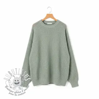 Tissu tricot BIG KNIT mint