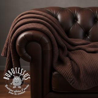 Tissu tricot BIG KNIT dark brown