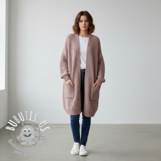 Tissu tricot BIG KNIT old pink