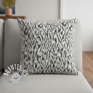 Tissu maille tricot jacquard Comfy Blurry Ikat grey