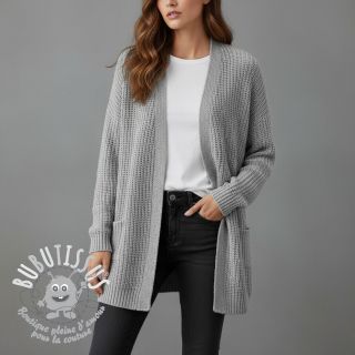 Tissu tricot BIG KNIT light grey