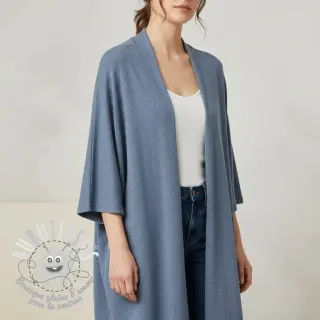 Tissu tricot BIG KNIT blue