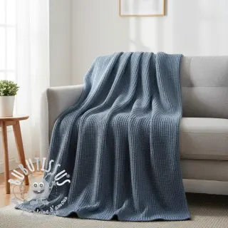 Tissu tricot BIG KNIT blue