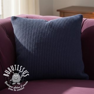 Tissu tricot BIG KNIT navy
