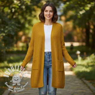 Tissu tricot BIG KNIT yellow