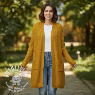 Tissu tricot BIG KNIT yellow