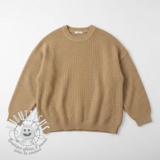 Tissu tricot BIG KNIT beige