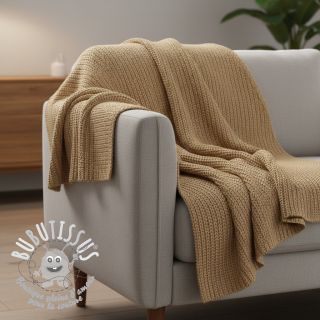 Tissu tricot BIG KNIT beige