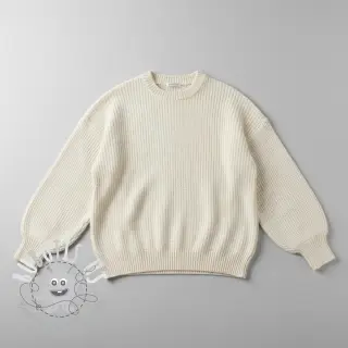 Tissu tricot BIG KNIT off white