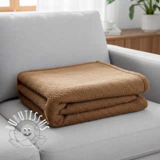 Tissu tricot Paris bouclé brown