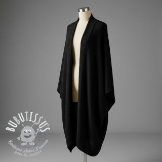 Tissu tricot Paris bouclé black