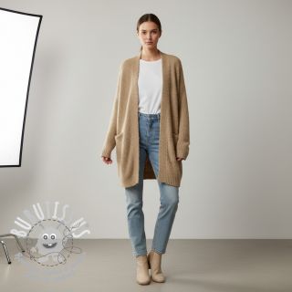 Tissu tricot Paris bouclé beige