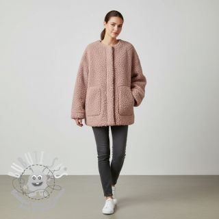 Tissu de manteau TEDDY powder