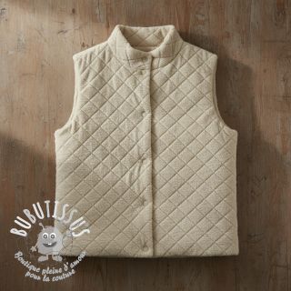 Tissu de manteau TEDDY Diamond beige