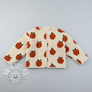 Tissu de manteau TEDDY JACQUARD Apples