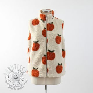 Tissu de manteau TEDDY JACQUARD Apples