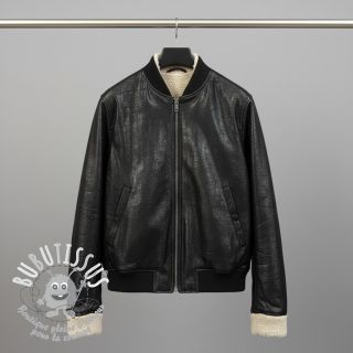 Tissu de manteau Vintage Glammy Teddy Lammy black