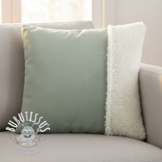 Tissu velours jersey TEDDY old green