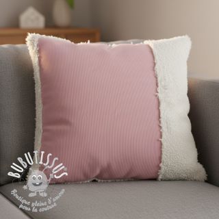 Tissu velours jersey TEDDY light pink