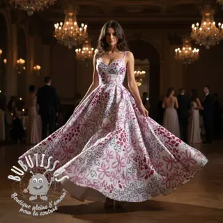 Satin ROYAL MICRO Abstarct white