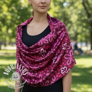 Satin ROYAL MICRO Abstarct bordeaux