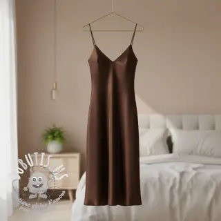 Satin SOIVÉ dark brown