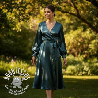 Satin SOIVÉ forest green