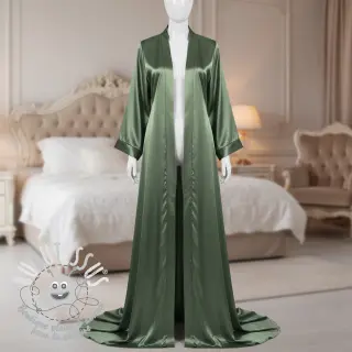 Satin old green