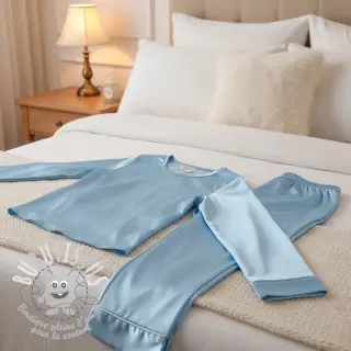 Satin light blue