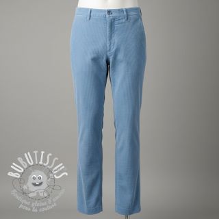 Tissu velours cotelé 6W WASHED STRETCH light blue