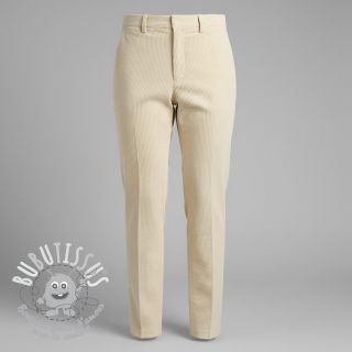 Tissu velours cotelé 6W WASHED STRETCH butter