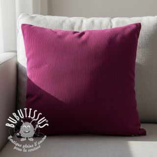 Tissu velours cotelé HUGGY aubergine