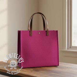 Tissu velours cotelé HUGGY aubergine