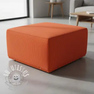 Tissu velours cotelé HUGGY orange spicy
