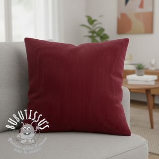 Tissu velours cotelé HUGGY lie de vin